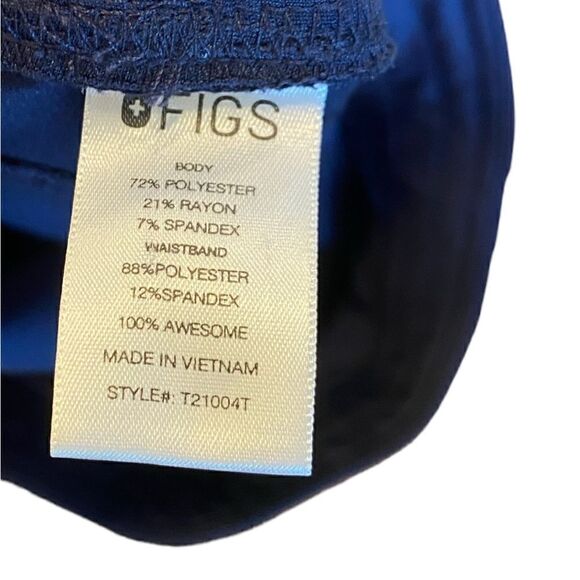 FIGS Sz XL/T Dark Blue Triple Cargo Pockets Adj Waist  Long Médical Scrub… - Picture 7 of 7